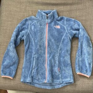 Girls North Face fleece jacket size M 10/12
